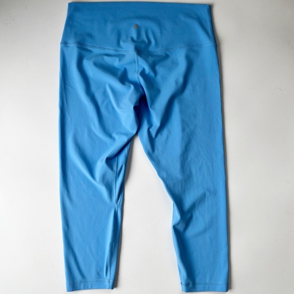 Lululemon Align Crop Leggings Pool Party Blue 23” Size 14 - Picture 8 of 11